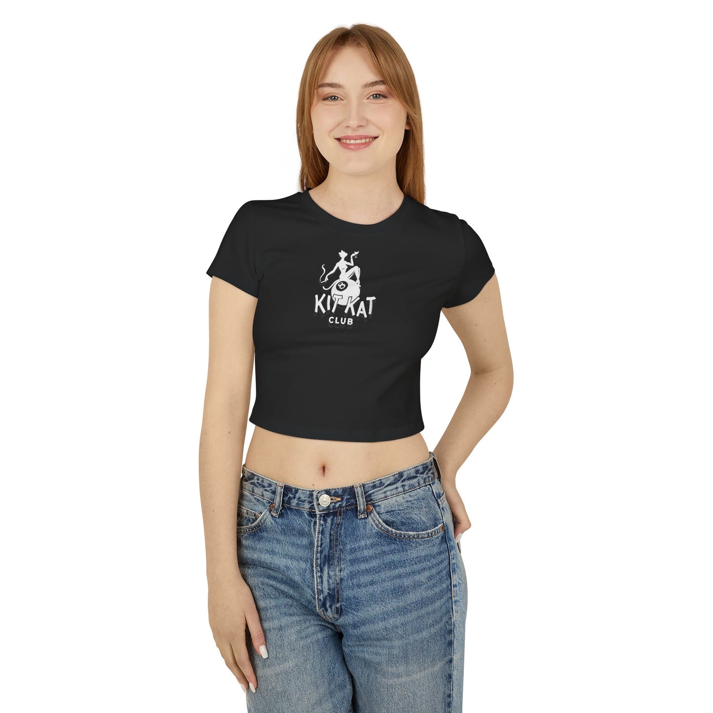Orlando Classic Kit Kat Club Crop Tee — Vintage Cabaret Graphic Women's Baby Tee