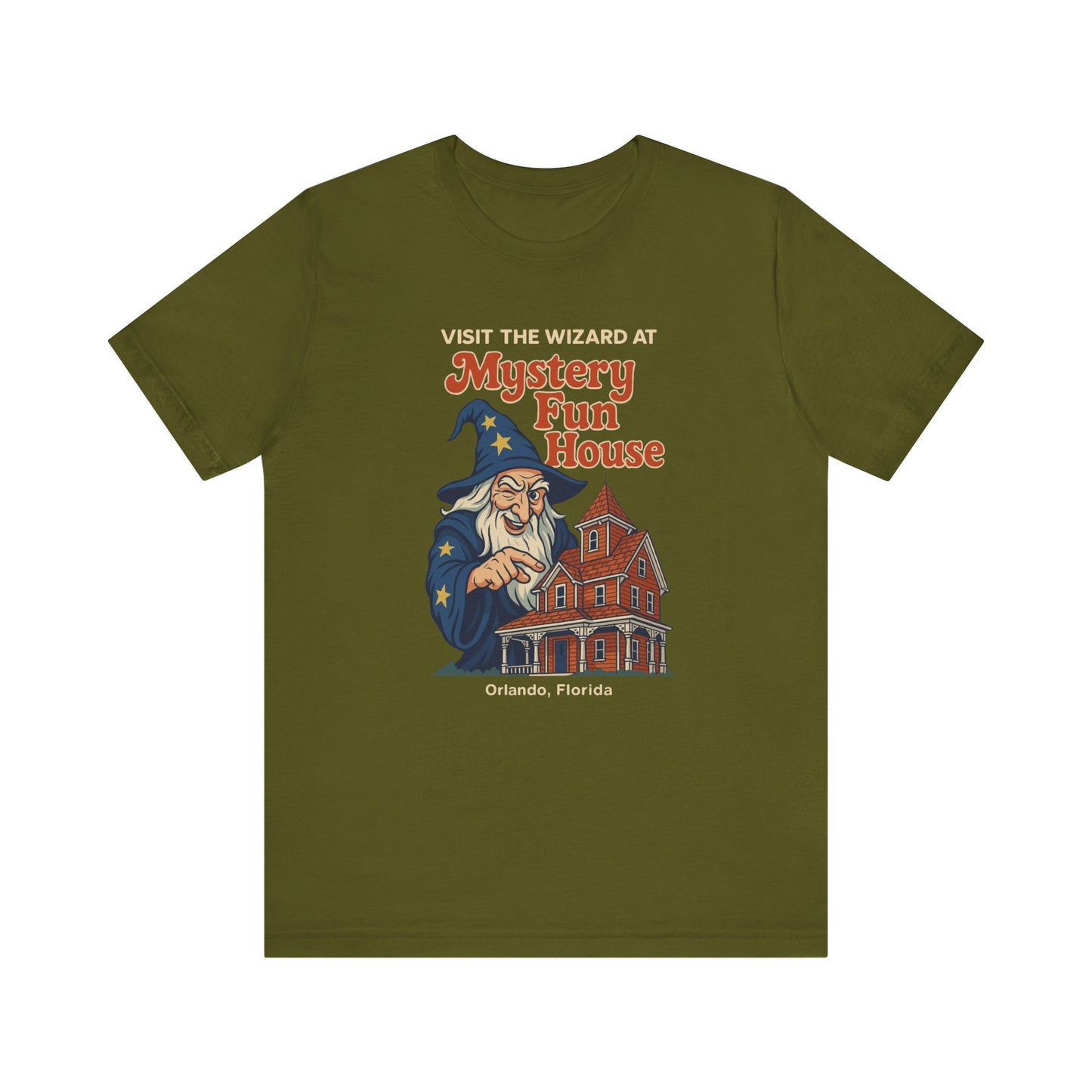Orlando Classic Mystery Fun House Wizard Tee | Unisex Short Sleeve T-Shirt