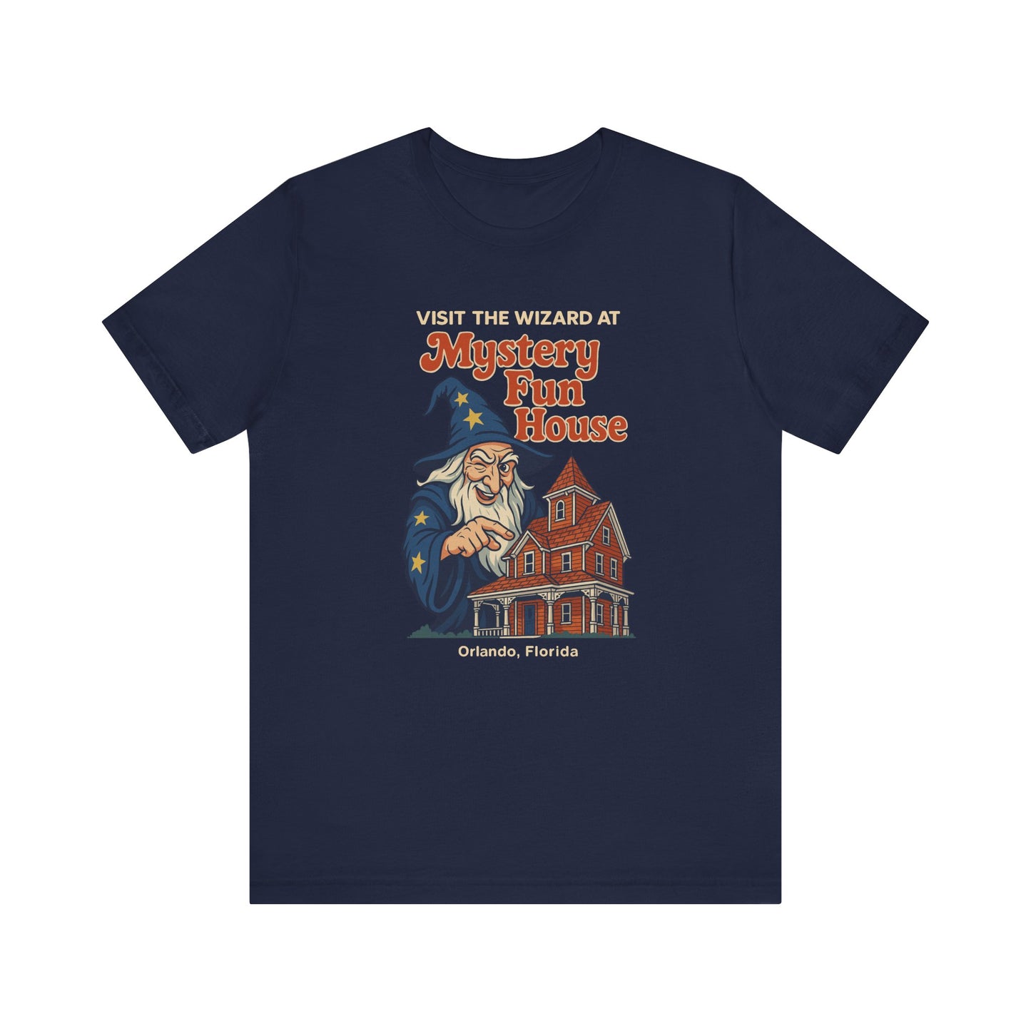 Orlando Classic Mystery Fun House Wizard Tee | Unisex Short Sleeve T-Shirt