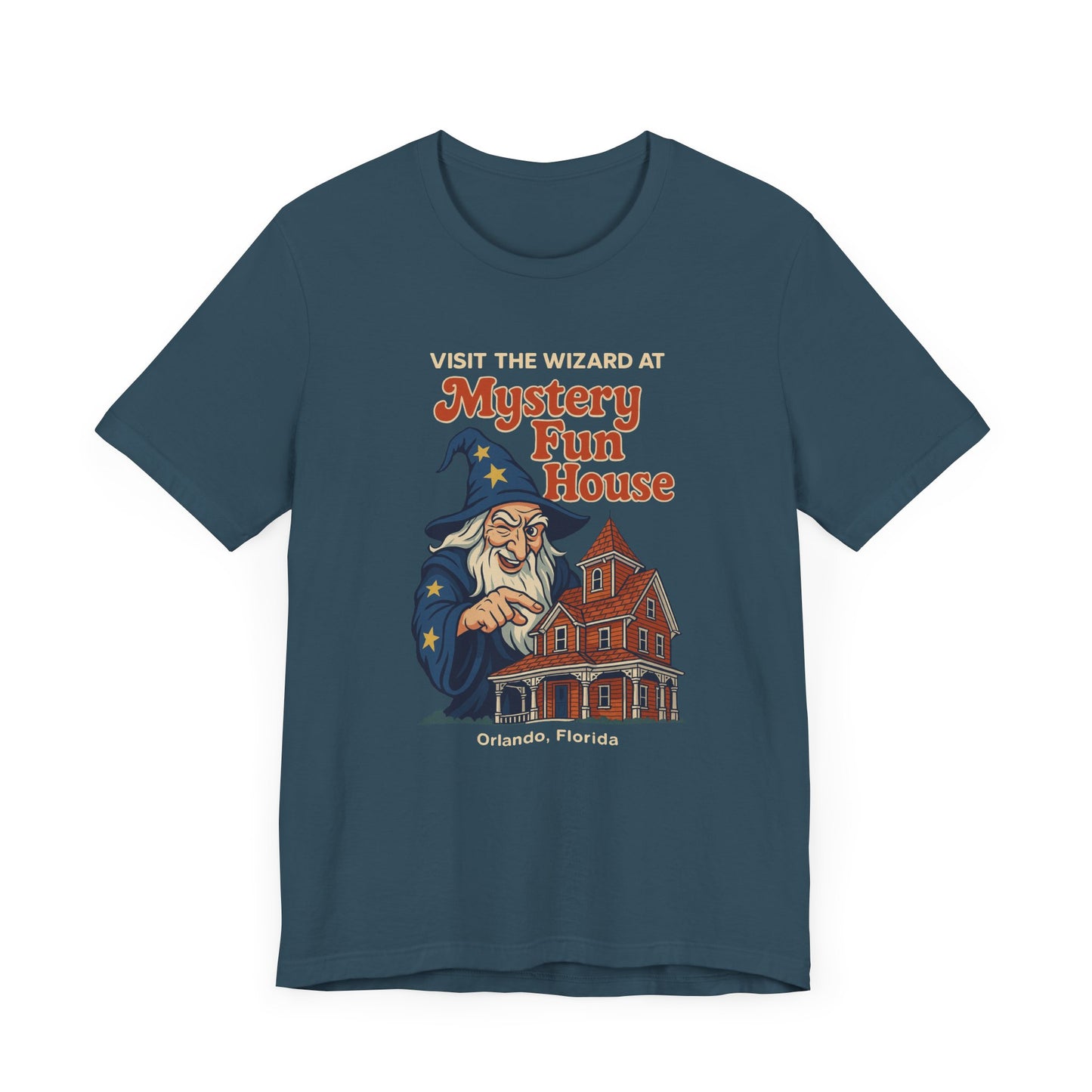 Orlando Classic Mystery Fun House Wizard Tee | Unisex Short Sleeve T-Shirt