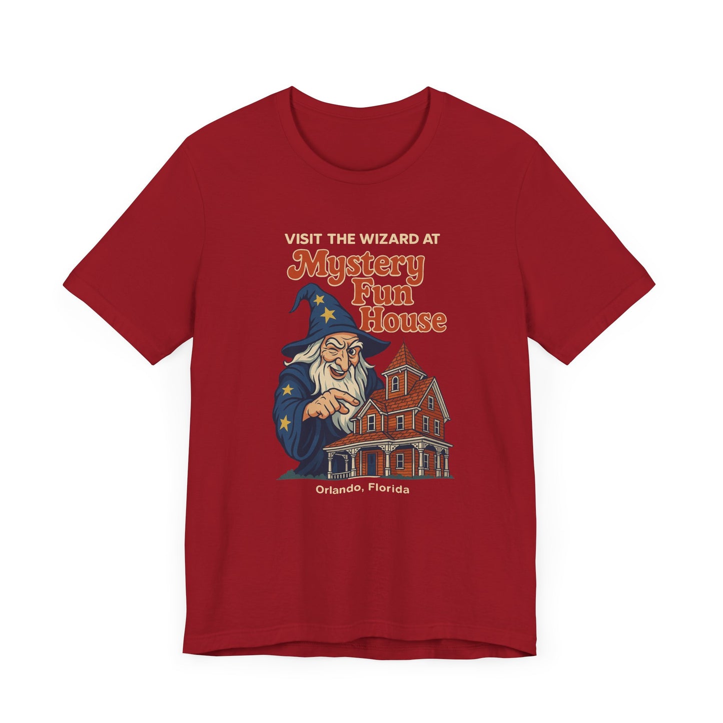 Orlando Classic Mystery Fun House Wizard Tee | Unisex Short Sleeve T-Shirt