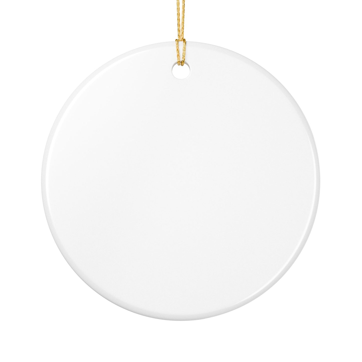 Orlando Classic Red Fox Lounge Ceramic Ornament – Round Holiday Décor