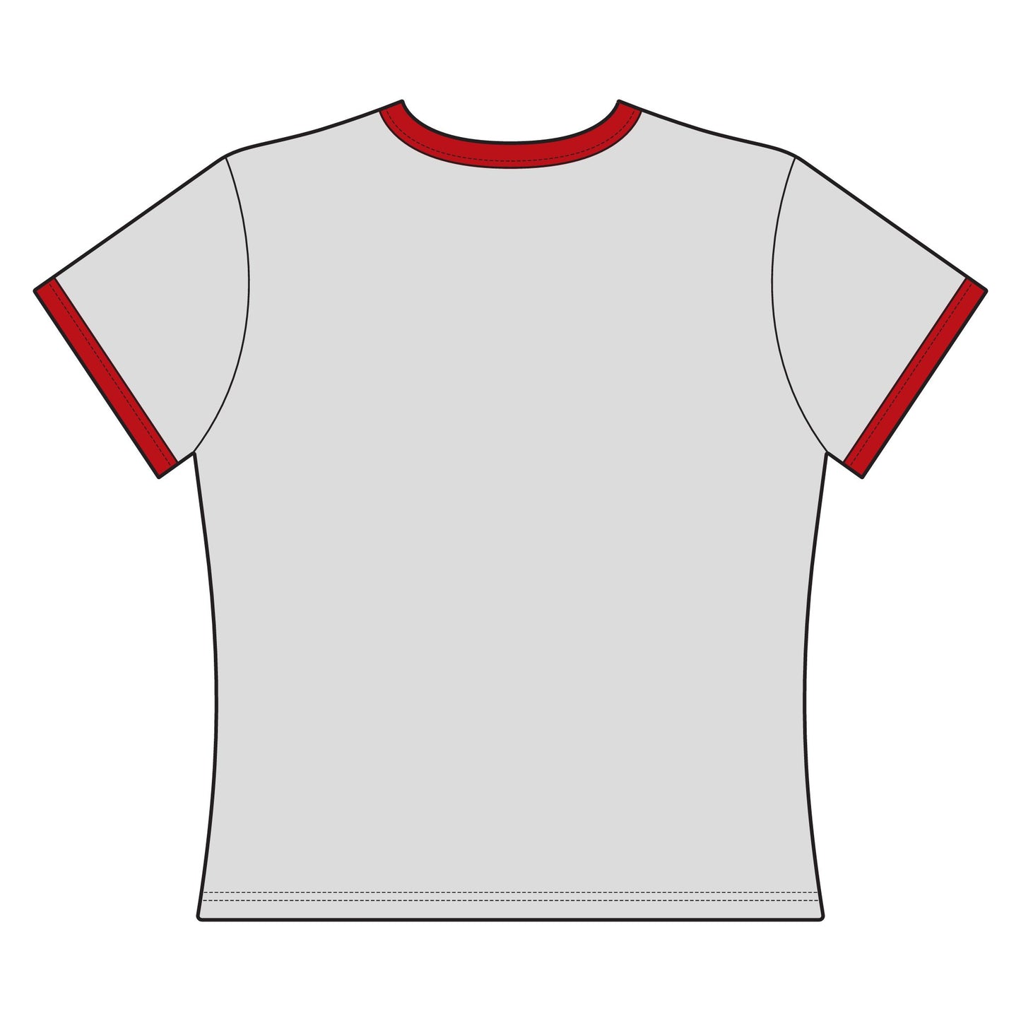 Orlando Classic Red Fox Lounge Women’s Ringer Tee — Retro Logo Crop T-Shirt