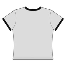 Load image into Gallery viewer, Orlando Classic Red Fox Lounge Women’s Ringer Tee — Retro Logo Crop T-Shirt