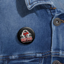 Load image into Gallery viewer, Orlando Classic Red Fox Lounge Logo Pin Button — Custom Club/Bar Lapel Badge