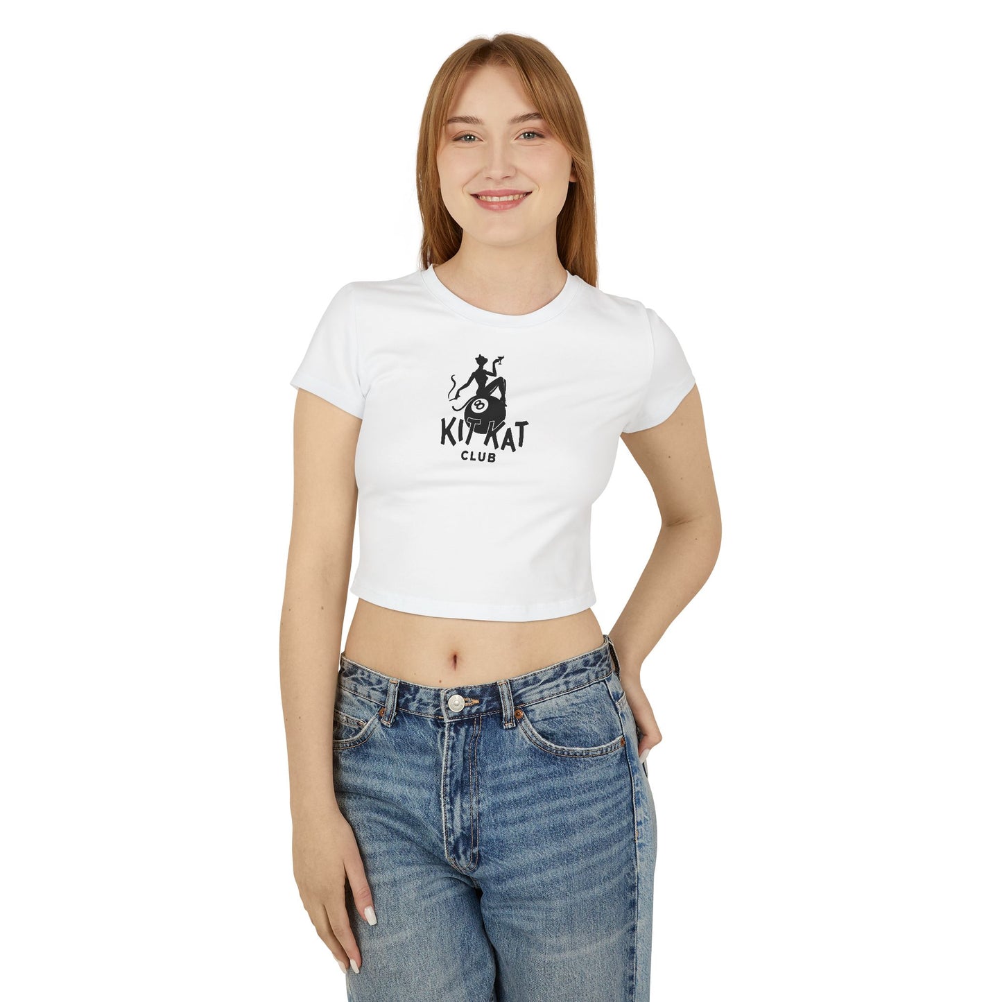Orlando Classic Kit Kat Club Crop Tee — Vintage Cabaret Graphic Women's Baby Tee