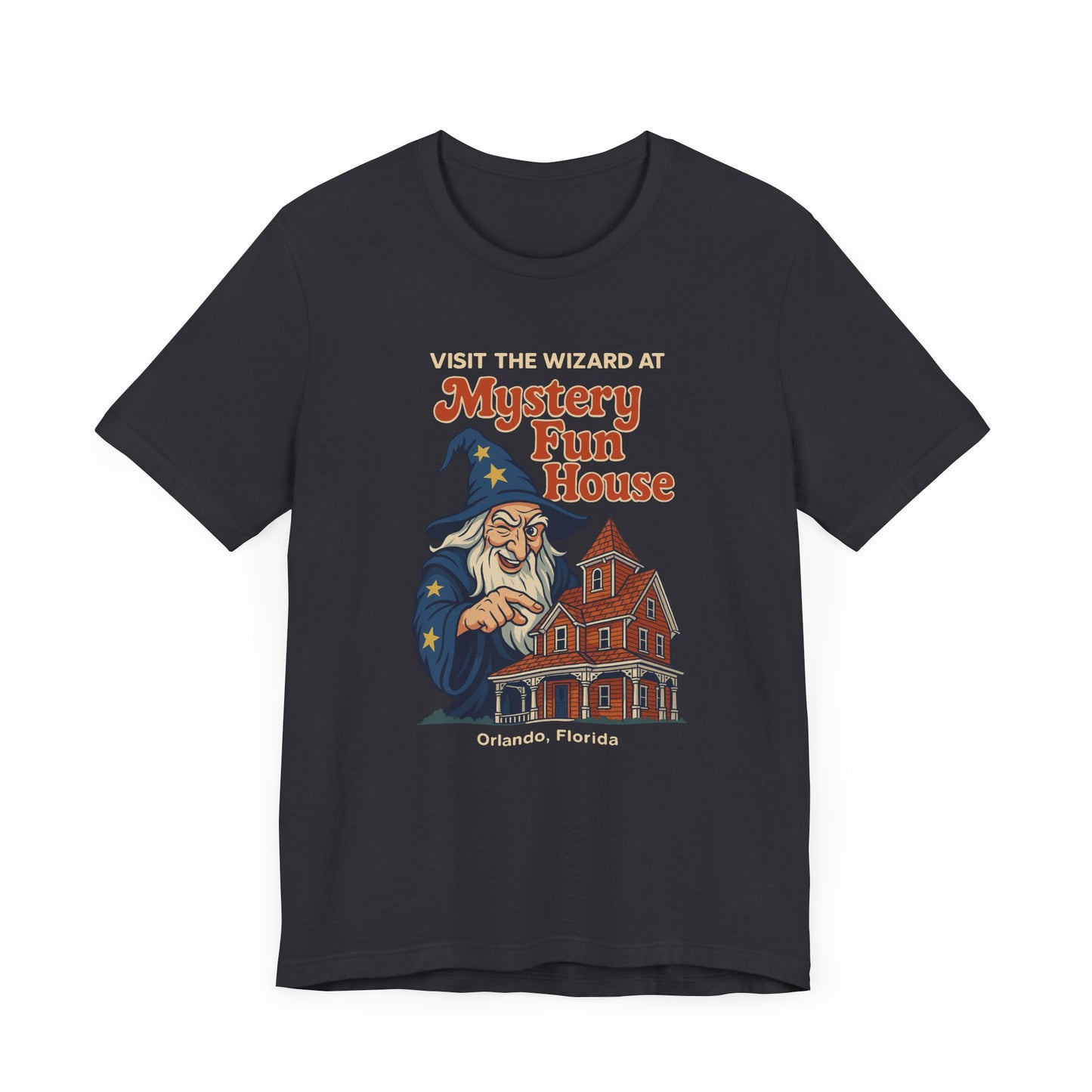 Orlando Classic Mystery Fun House Wizard Tee | Unisex Short Sleeve T-Shirt