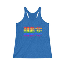 Load image into Gallery viewer, Free Britney Women&#39;s Tri-Blend Racerback Tank