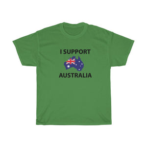 I Support Australia - Unisex Heavy Cotton Tee