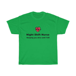 Night Shift Nurse Unisex Heavy Cotton Tee