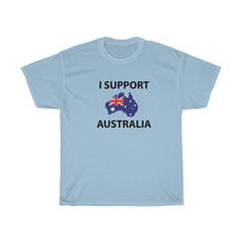 Load image into Gallery viewer, I Support Australia - Unisex Heavy Cotton Tee