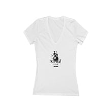 Load image into Gallery viewer, Kit Kat Club Women&#39;s Jersey Short Sleeve V-Neck Tee