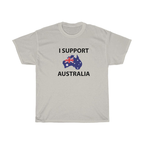 I Support Australia - Unisex Heavy Cotton Tee